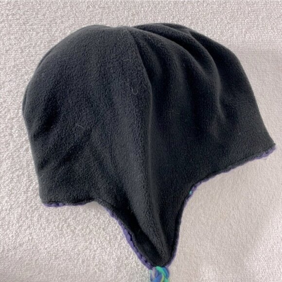 5/$25 Unisex Blue Green Grey Knit Fleece Lined Winter Hat With Ear Flaps - Picture 9 of 16